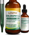 LOVITA Chlorophyll Liquid Drops, High Potency 120 mg/mL, 7,200 mg per Bottle, Natural Energy Booster & Immune Support, Internal Deodorant, Skin Health, Vegan & Non-GMO, Mint Flavor, 60 Servings 2 Oz