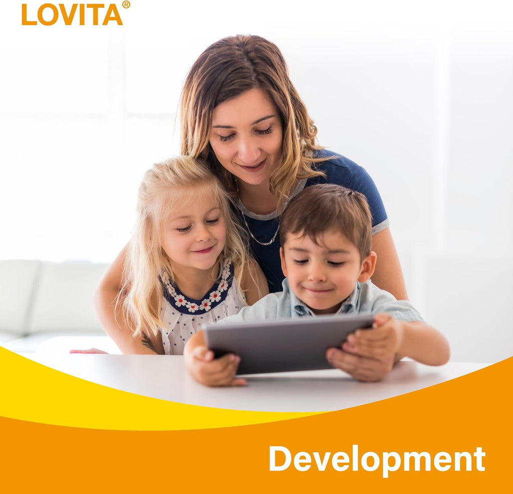 LOVITA Kid’s Super Smart, Omega-3 for Children, 180 mg Total DHA & EPA, Lemon Flavor Fish Oil, Support Brain & Vision Health, 30 Softgels