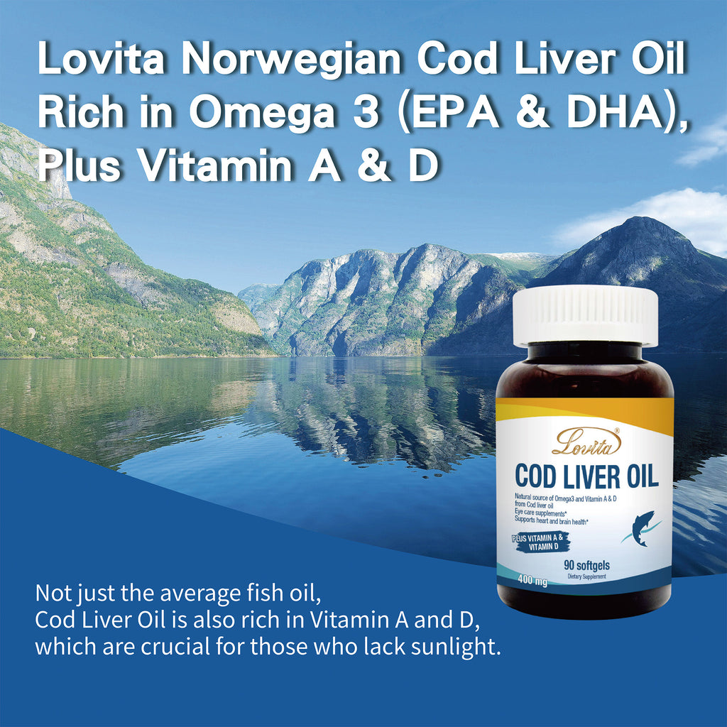 Norwegian Cod Liver Oil 90 Softgels