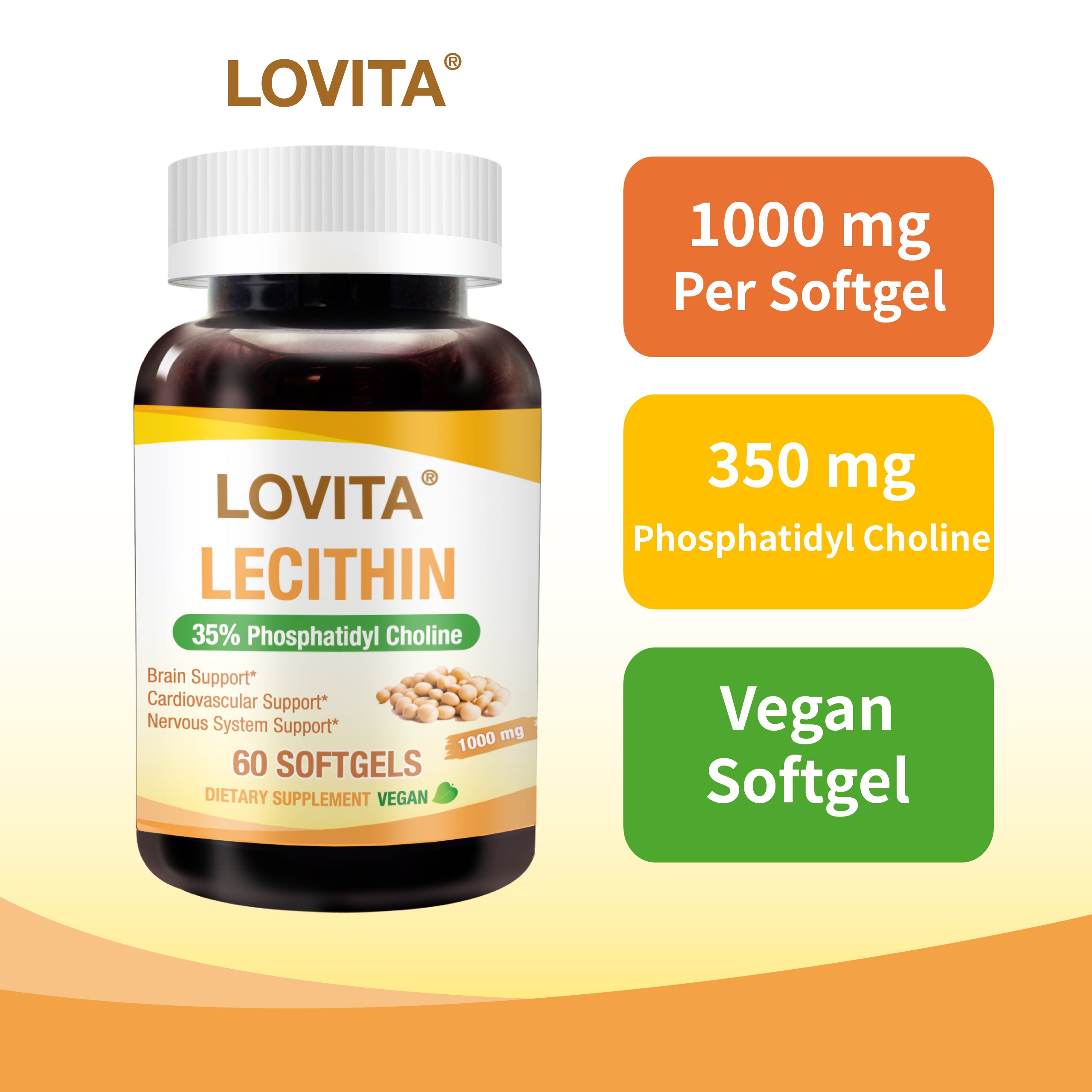 Lecithin 1000mg 60 Softgels