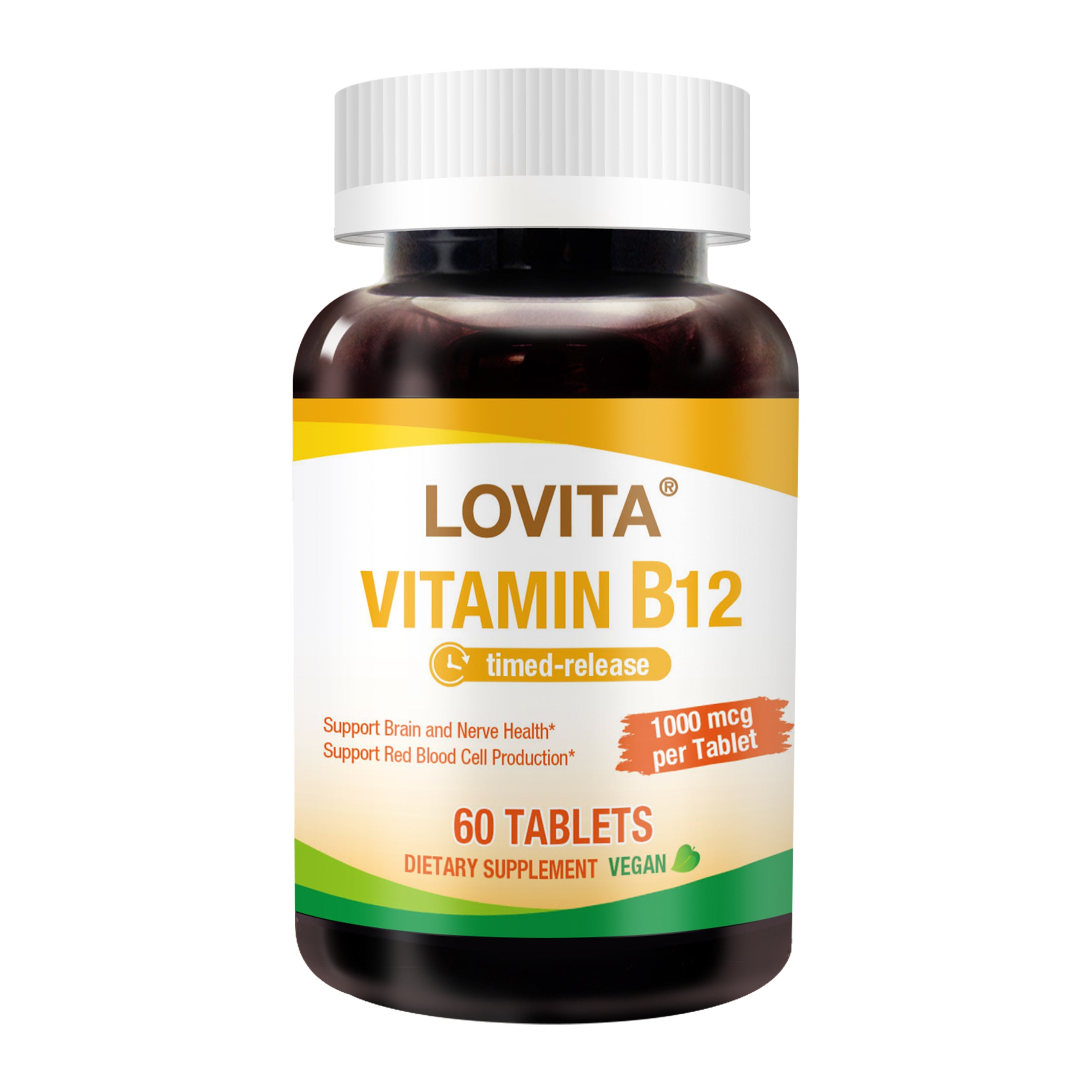 Sustained-Release Vitamin B12 1000 mcg (as Cyanocobalamin)