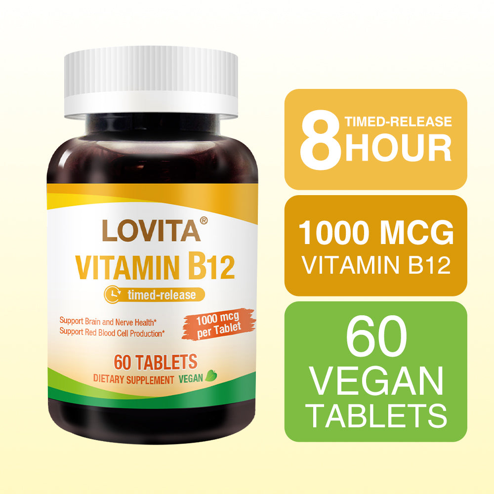 Sustained-Release Vitamin B12 1000 mcg (as Cyanocobalamin)