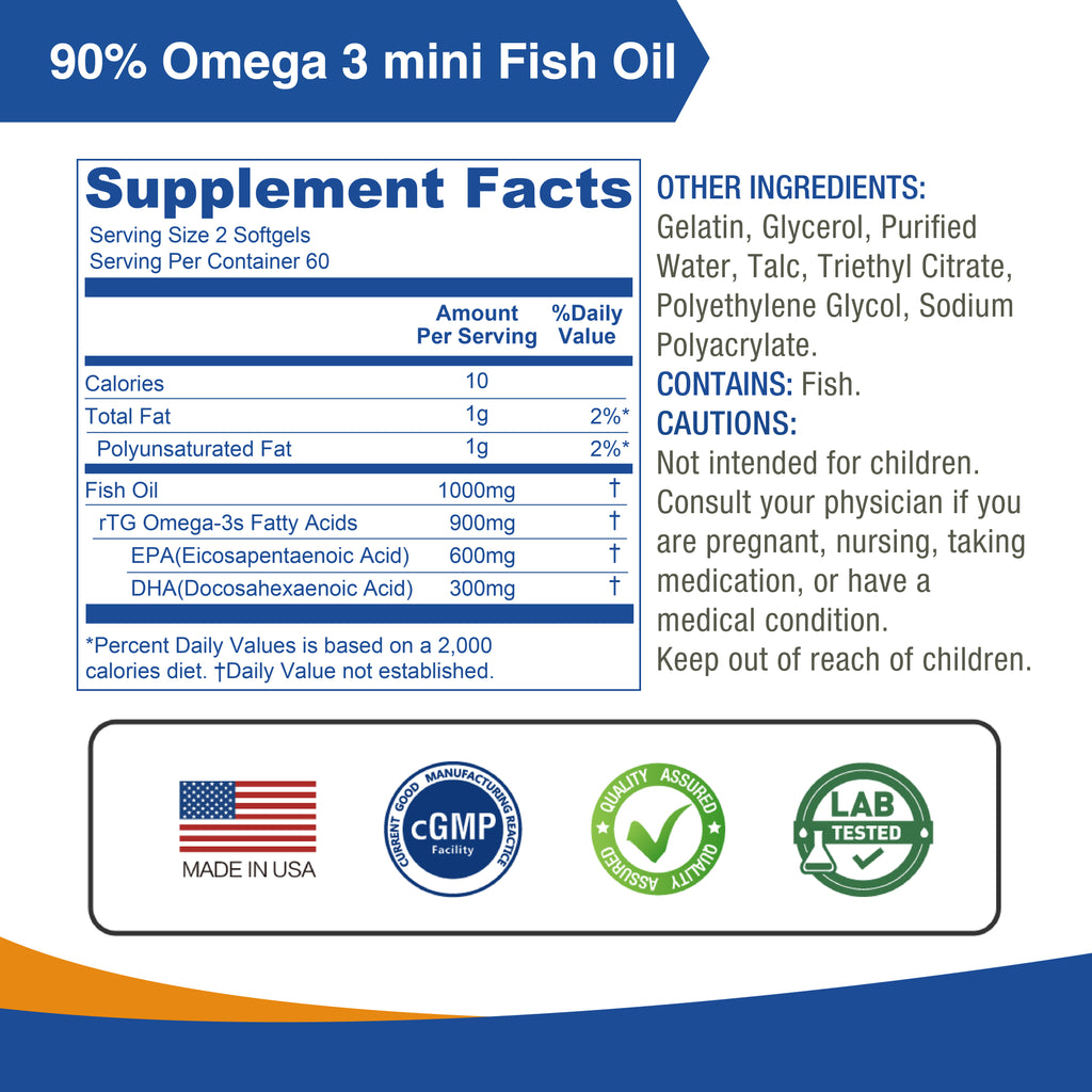 Omega-3 Fish Oil 2000mg Supplement