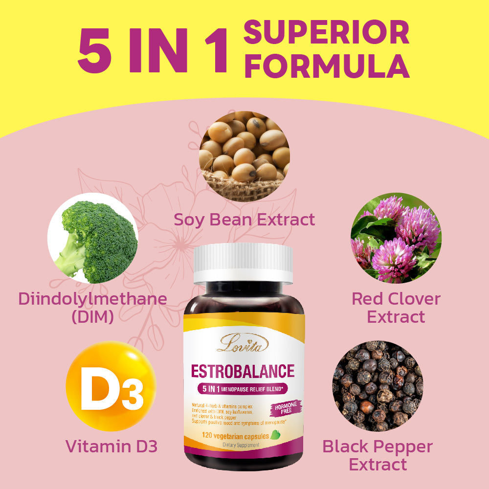 Menopause Supplements 120 Vegetarian Capsules
