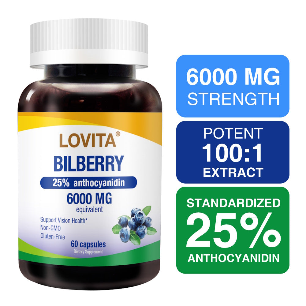 High Concentrated Bilberry Extract 60 mg
